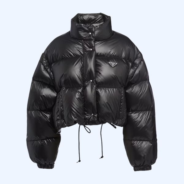 리나일론 크롭 컨버터블 다운 재킷