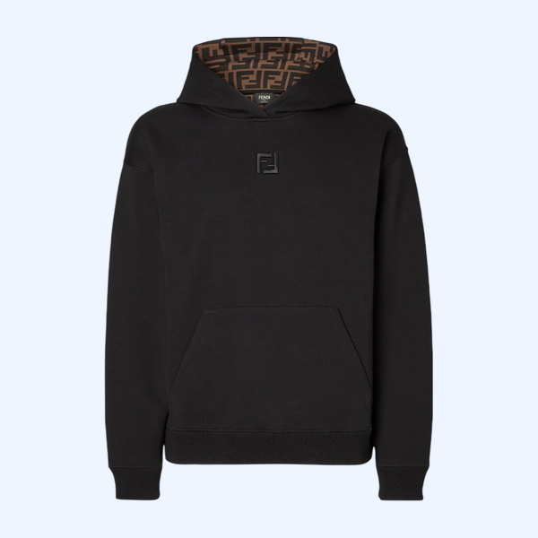 블랙 코튼 스웨트 셔츠