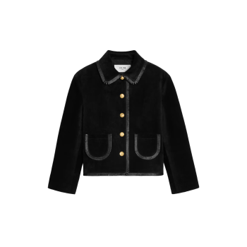 스트레이트 블루종 재킷 - 스웨이드