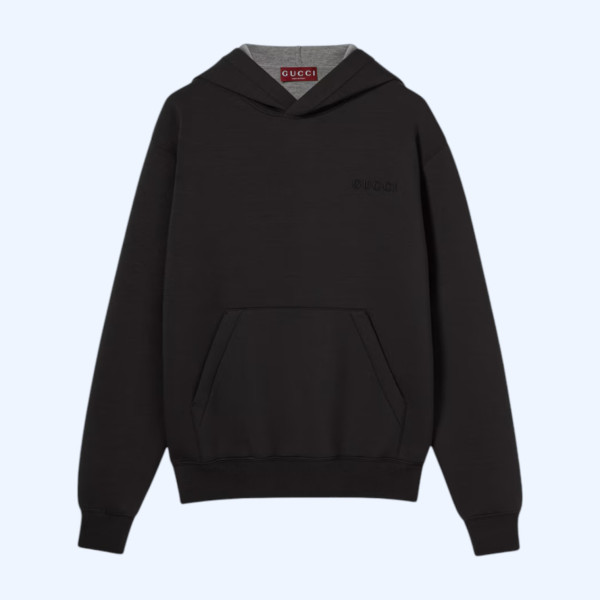 자수 저지 스웨트셔츠