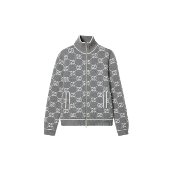 GG 부클레 스티치 자카드 가디건