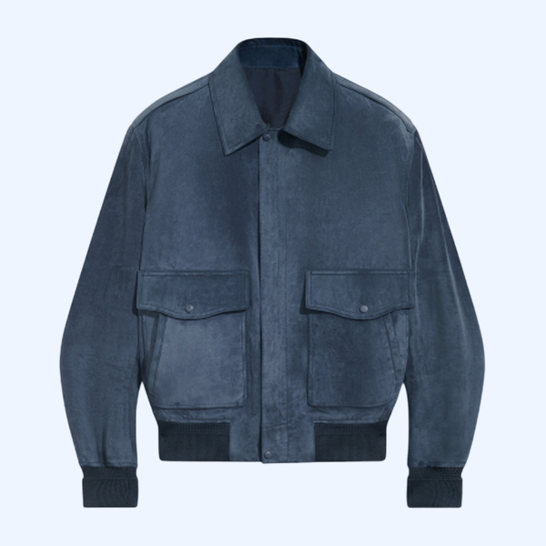 스웨이드 플라이트 재킷