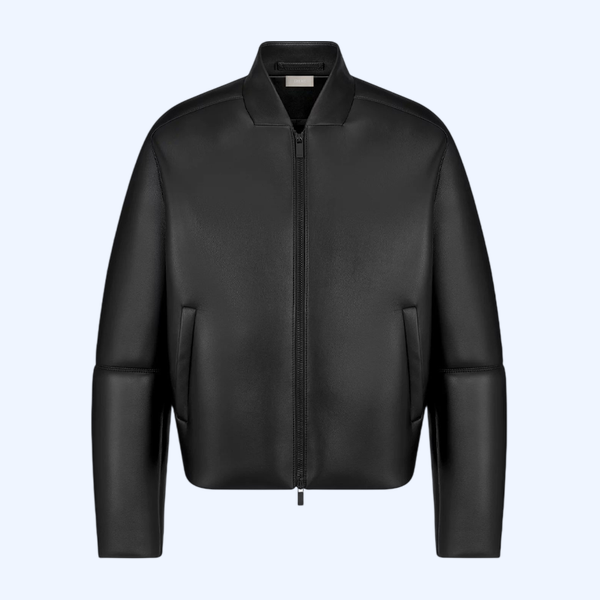 박시 블루종 재킷 양가죽