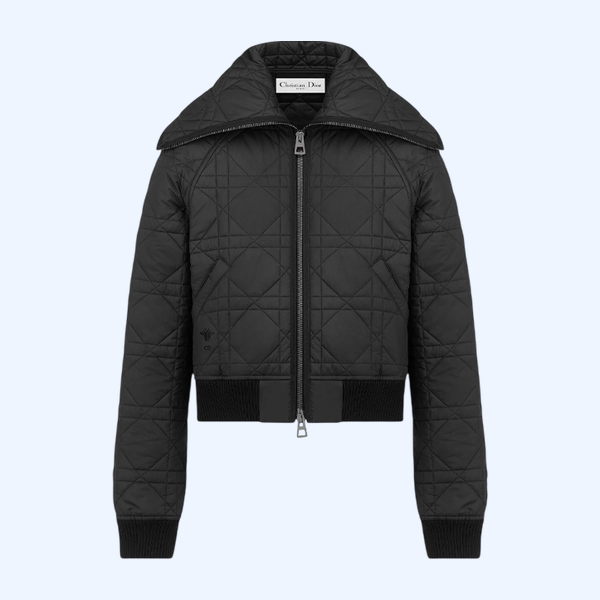 오버사이즈 칼라 매크로까나쥬 재킷