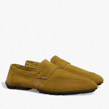 로렌조 드라이브 스크리토 캐모시오 레더 로퍼 베이지 카키