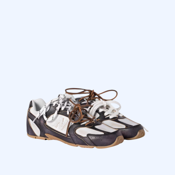 New Balance X Miu Miu 530 SL 테코 송아지 가죽 스니커즈