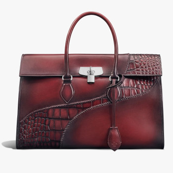 에미오 카프스킨 & 엘리게이터 레더 브리프케이스