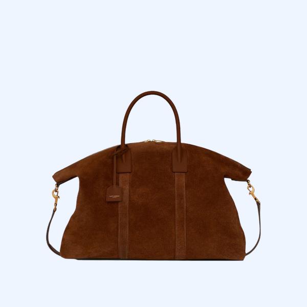 스웨이드 소재의 자이언트 볼링 백