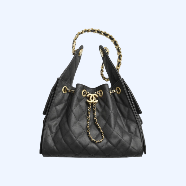 CHANEL 25 스몰 백 블랙 무광