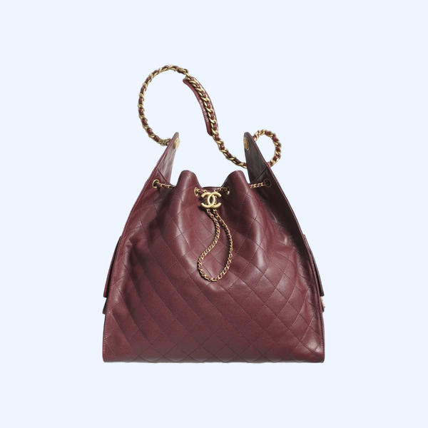 CHANEL 25 라지 백 버건디