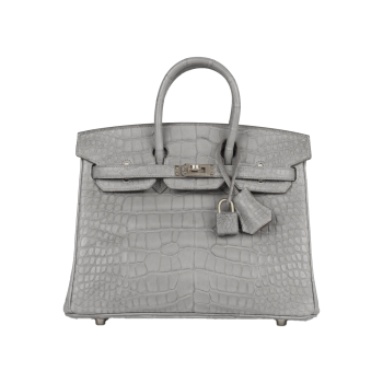 에르메스 버킨 30 르투르네 크로커다일 그레이 팔라듐 하드웨어
