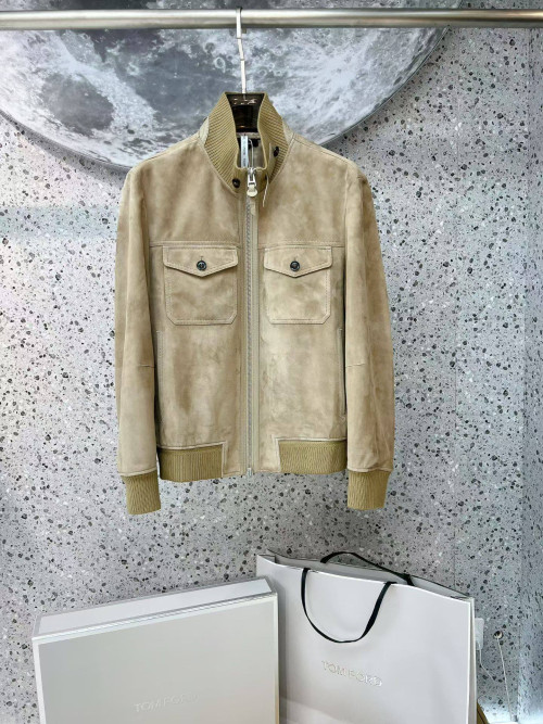 TF 리버스 스웨이드 모터사이클 재킷