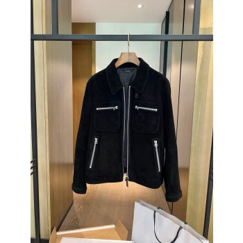 TF 숏 스웨이드 재킷