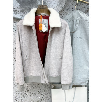 Brunello Cucinellid항공점퍼 캐시미어