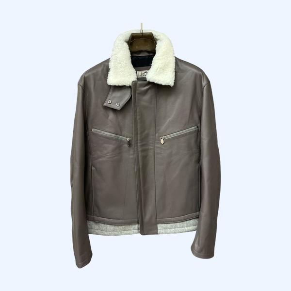 에르메스 가죽재킷 캣워크