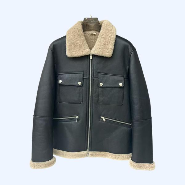 에르메스 양가죽 모피 올인원 재킷