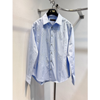 LV 솔리드 라펠 버튼긴팔