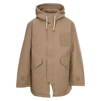 로에베 레더라벨후드 다운재킷