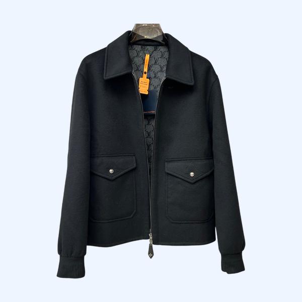 루이비통 울 혼방 리버시블 블루종