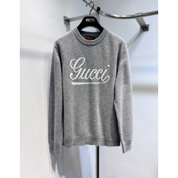 구찌 로고 모자이크 크루넥 스웨터