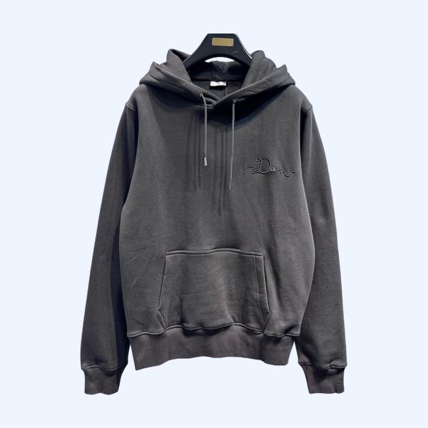 디올 로고 후드티