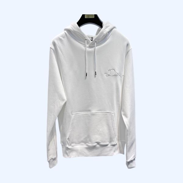 디올 로고 후드티