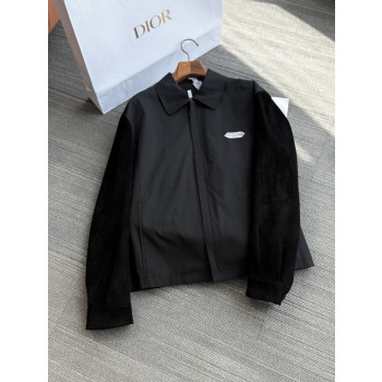 디올 스웨이드 패치워크 재킷