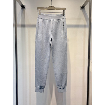 디올 코튼 블렌드 로고 자수 레터니트 팬츠