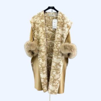 디올 울 숄 포레스트 코트