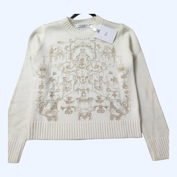 디올 자수 스웨이트 니트