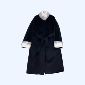 로로피아나 스탠드업 밍크 코트