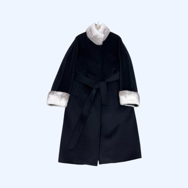 로로피아나 스탠드업 밍크 코트