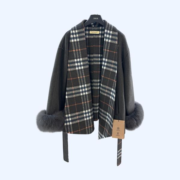 버버리 클래식 플레드 울코트