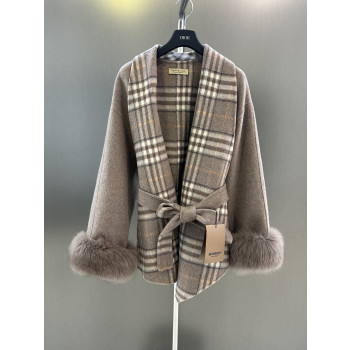 버버리 클래식 플레드 울코트