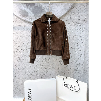 로에베 사슴가죽 항공점퍼