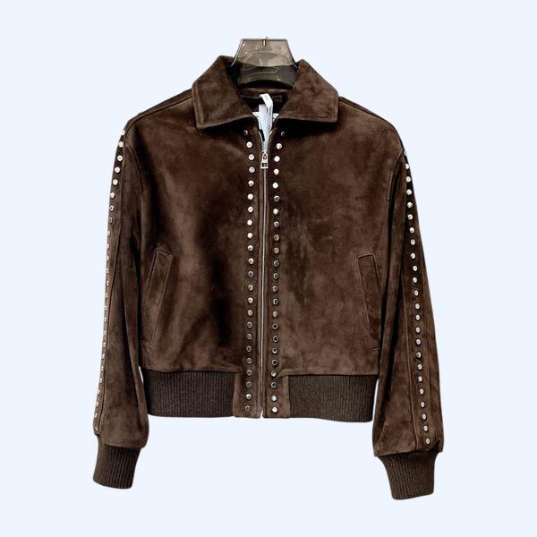 로에베 사슴가죽 항공점퍼