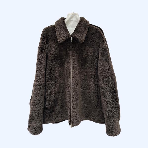 미우미우 그레인 퍼 올인원 미디엄 재킷