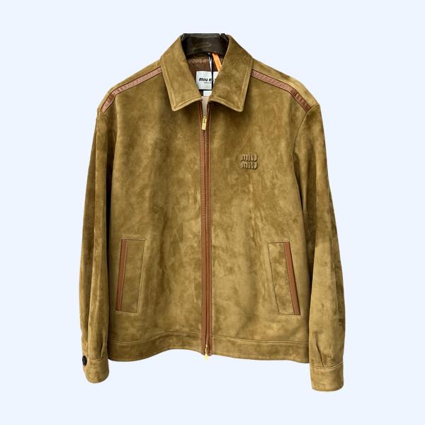 미우미우 스웨이드 가죽재킷