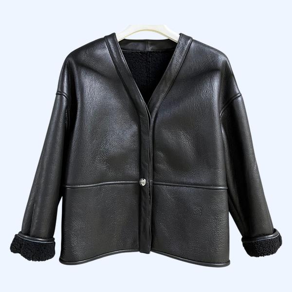 로에베 퍼 올인원 숏 재킷