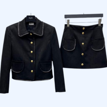 셀르니 스웨이드 재킷 슈트