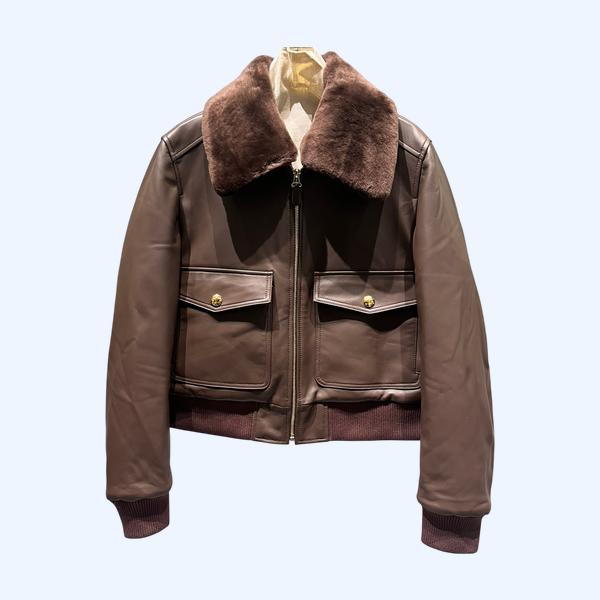 셀린느 플리스 칼라 탈부착 코튼재킷