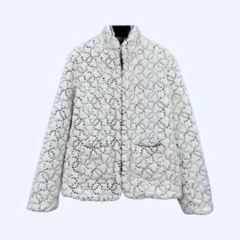 샤넬 스탠드업 칼라 지퍼 롱 재킷