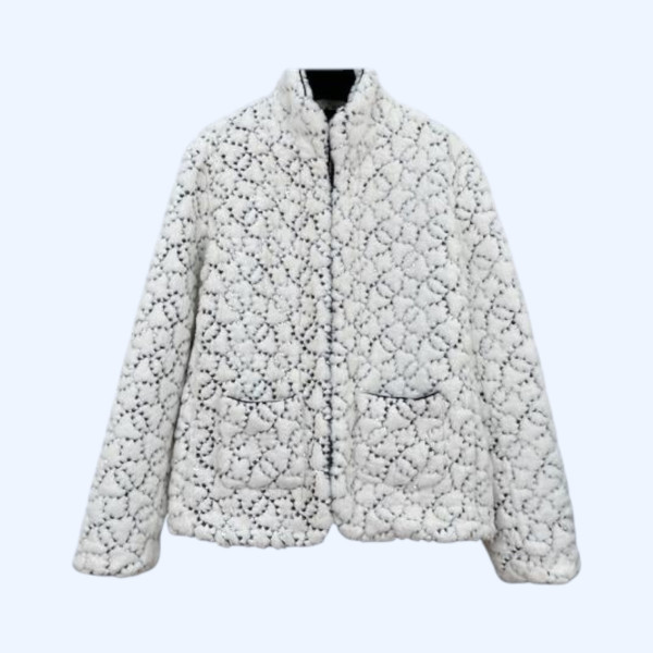 샤넬 스탠드업 칼라 지퍼 롱 재킷