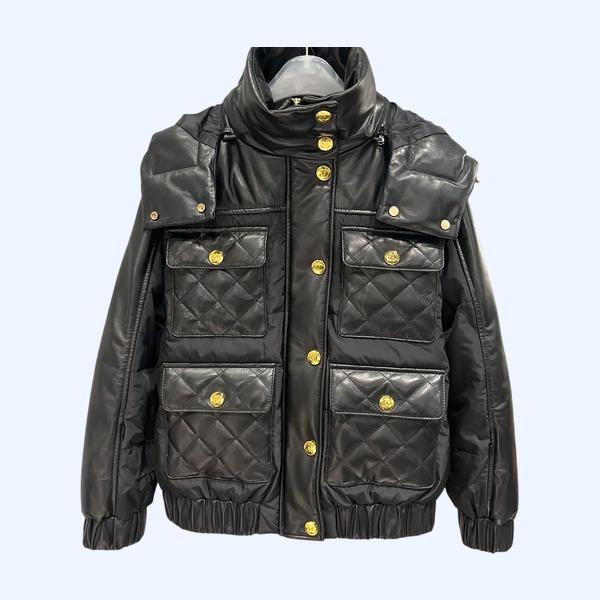 샤넬 패치 워크 다운 재킷