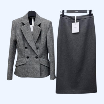 디올 더블브레스트 웨이스트 슈트