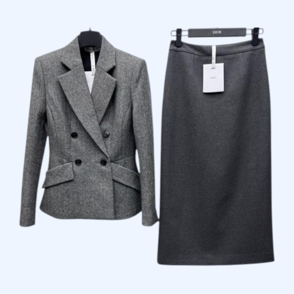 디올 더블브레스트 웨이스트 슈트