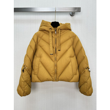 막스마라 숏 후드다운 재킷