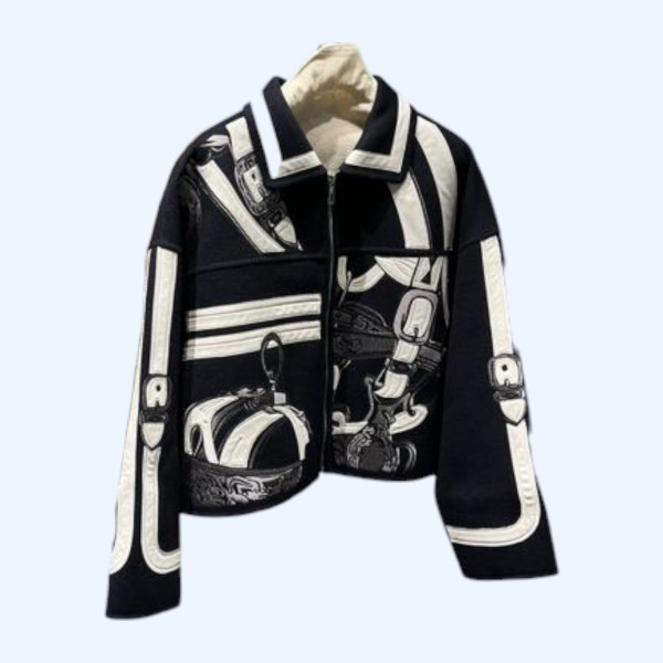 에르메스 자수 무늬 자켓