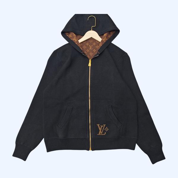 LV 리버서블 후드 카디건