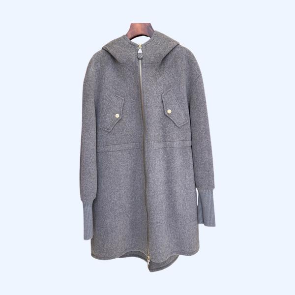 LV 칼라 탈부착 캐시미어 코트